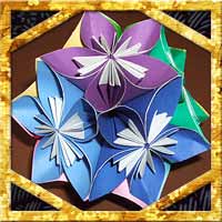 折り紙の花のくす玉の折り方 七夕飾りに60枚の作り方を紹介 セツの折り紙処