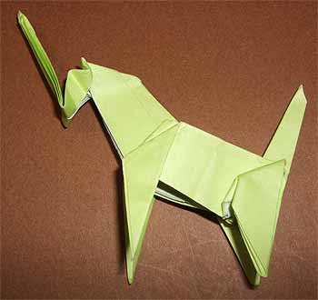 折り紙でユニコーンの折り方 少し難しい立体の作り方に挑戦 セツの折り紙処 Part 4