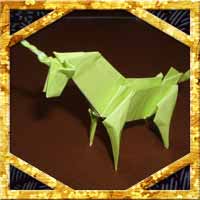 折り紙でユニコーンの折り方 少し難しい立体の作り方に挑戦 セツの折り紙処