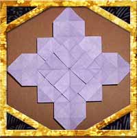 折り紙のあじさい 紫陽花 の折り方 1枚で16分割の難しい作り方 セツの折り紙処