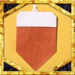 折り紙でどんぐりの折り方！子供も簡単なドングリの作り方