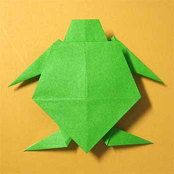 亀 折り紙 簡単 3 歳