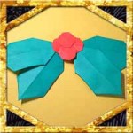 折り紙で柊(ひいらぎ)の葉に実の折り方！クリスマス節分の飾りに